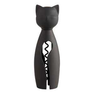 World Market Meow Cat Self Pull Corkscrew Black